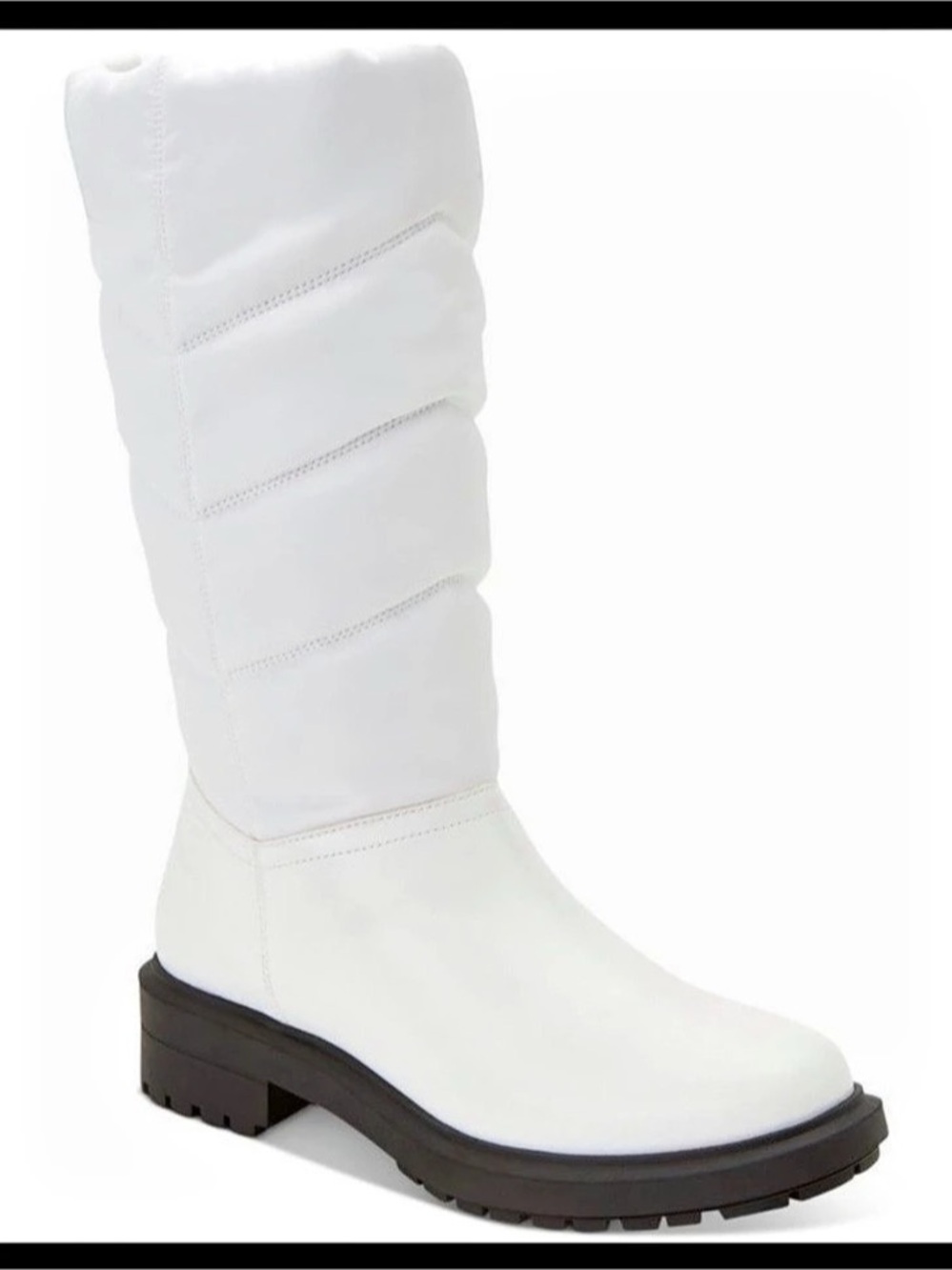 Alfani Tiffany White Winter Puffer Boots Size 7.5